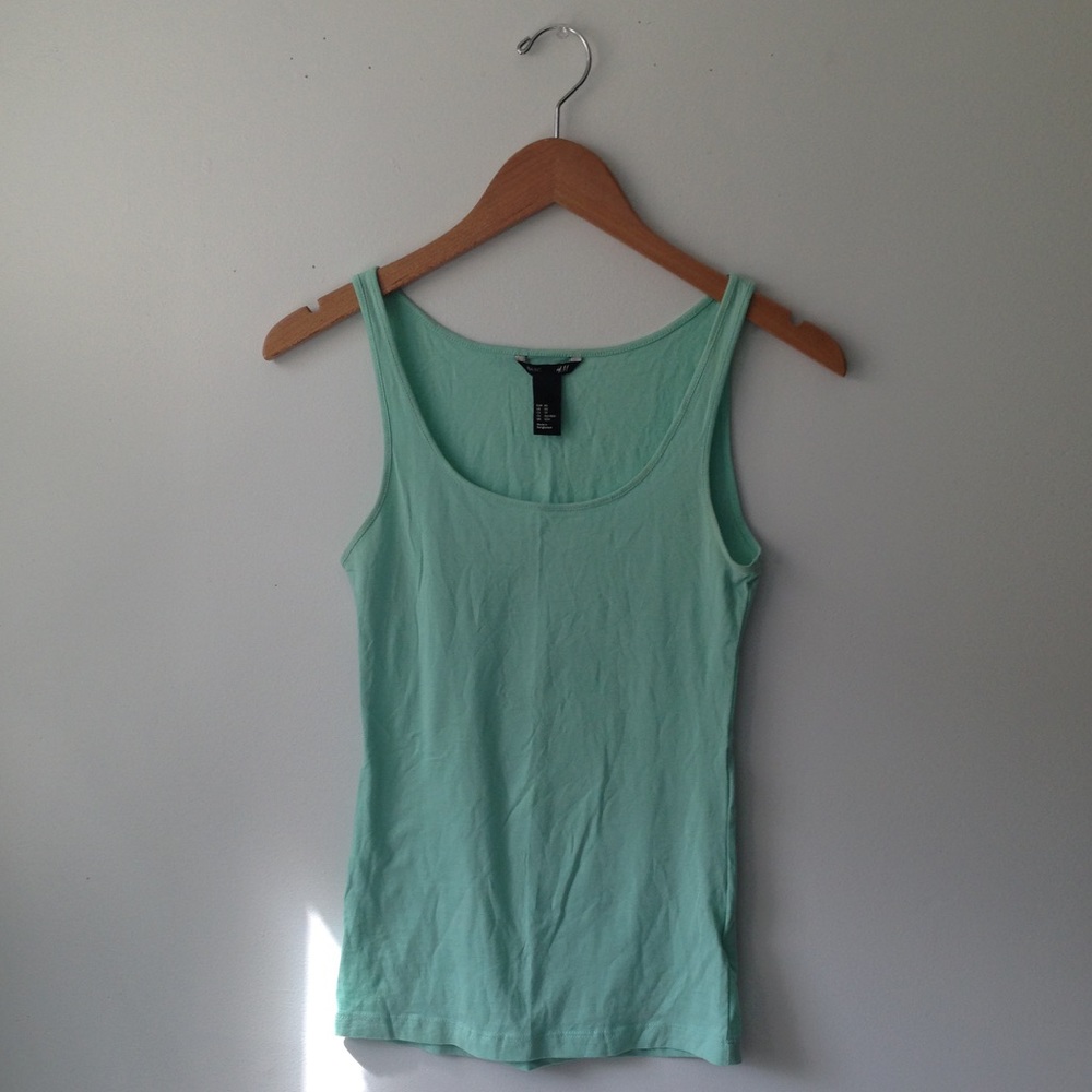 Mint green tank top